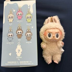 Cute Beige Bunny Plush with Hoodie